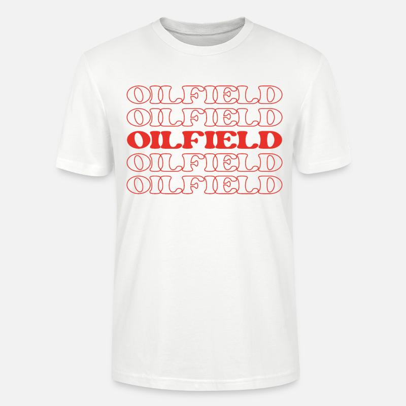 Ölfeldarbeiter Ölinselarbeiter Ölbohrturm - Stanley/Stella Unisex Bio-T-Shirt CRAFTER - Weiß