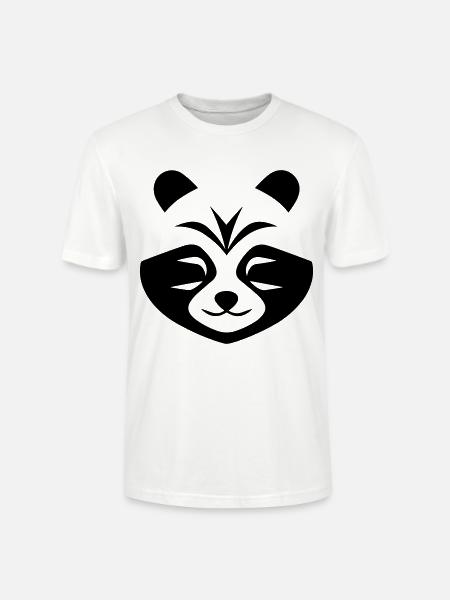 Panda Head - Stanley/Stella CRAFTER Unisex Organic T-Shirt - white