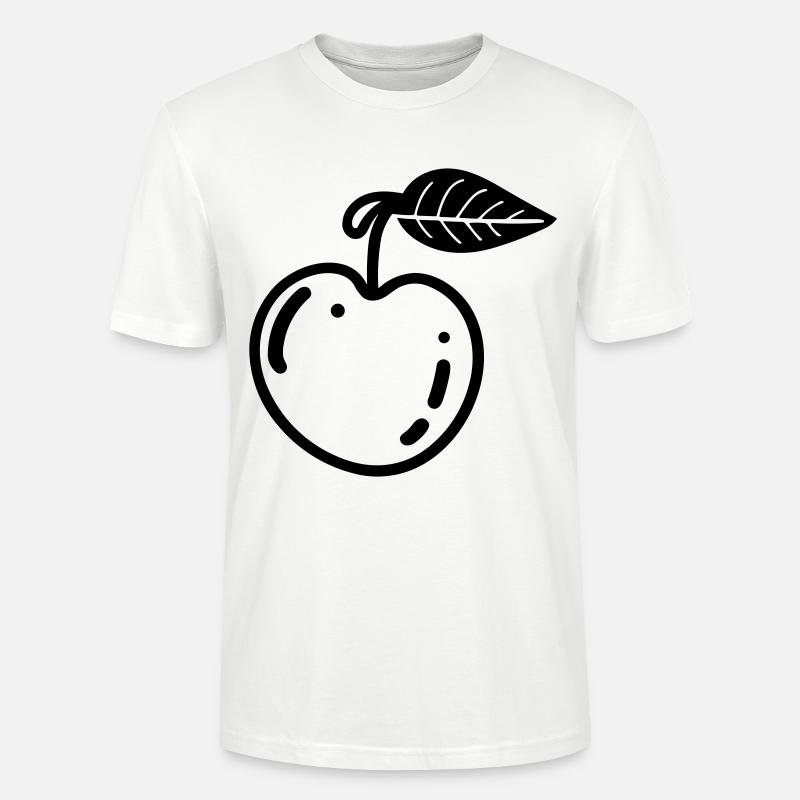 Kirsche - Stanley/Stella Unisex Bio-T-Shirt CRAFTER - Weiß