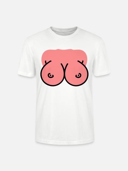 Breasts - Breasts - Boobs - Stanley/Stella CRAFTER Unisex Organic T-Shirt - white