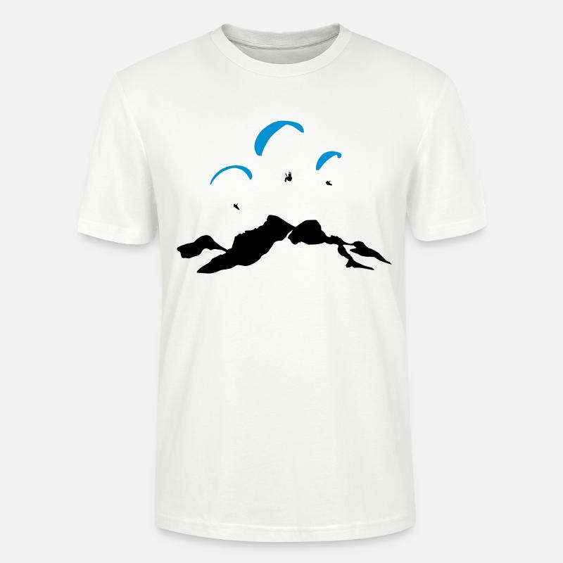 Gleitschirm Eiskogel Tennengebirge - Stanley/Stella Unisex Bio-T-Shirt CRAFTER - Weiß