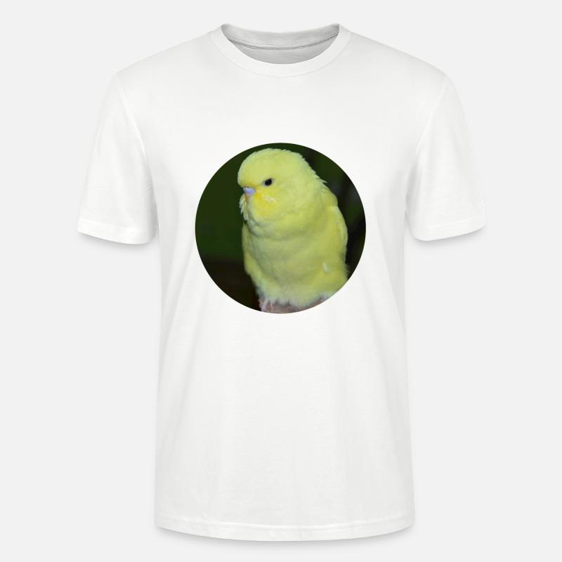 Perruche perruche jaune - T-shirt bio CRAFTER Stanley Stella Unisexe - blanc