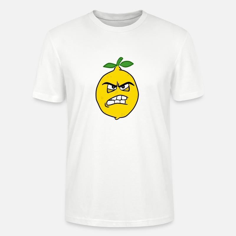 Ich bin sauer Zitrone - Stanley/Stella Unisex Bio-T-Shirt CRAFTER - Weiß