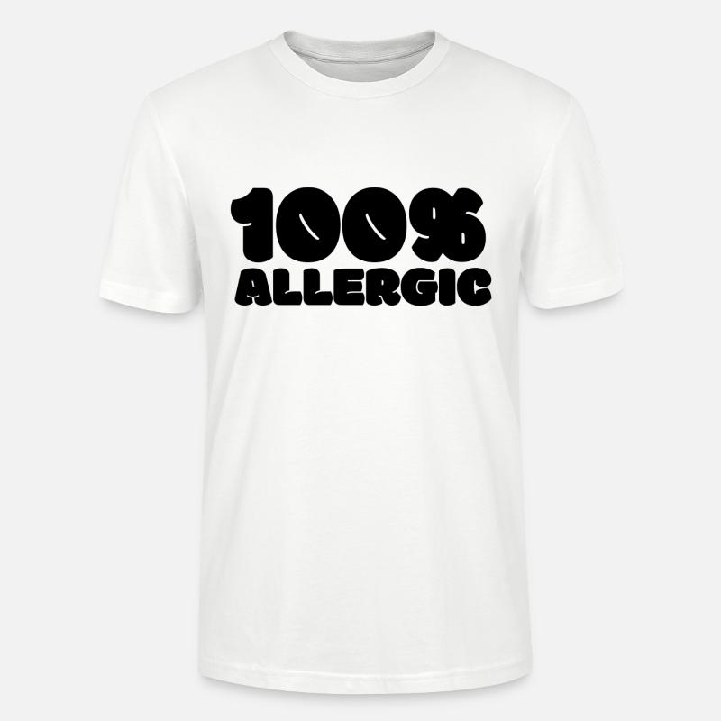100% Allergic - Stanley/Stella Unisex Bio-T-Shirt CRAFTER - Weiß