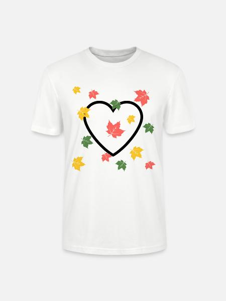 Herbst Liebe - Stanley/Stella Unisex Bio-T-Shirt CRAFTER - Weiß