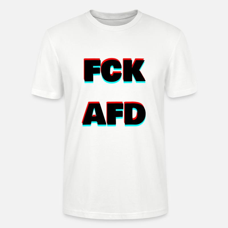 FCK AFD - Stanley/Stella Unisex Bio-T-Shirt CRAFTER - Weiß