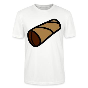 PQ Rouleau de papier hygiénique - T-shirt bio CRAFTER Stanley Stella Unisexe - blanc - Devant - Alina (178cm) & Michal (187cm)
