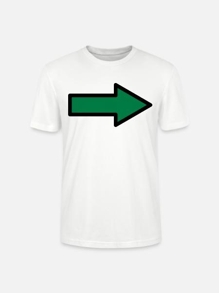 Pfeil Zeichen Symbole - Stanley/Stella Unisex Bio-T-Shirt CRAFTER - Weiß