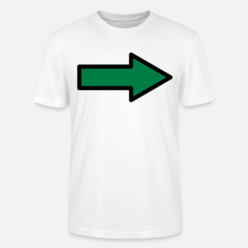Pfeil Zeichen Symbole - Stanley/Stella Unisex Bio-T-Shirt CRAFTER - Weiß