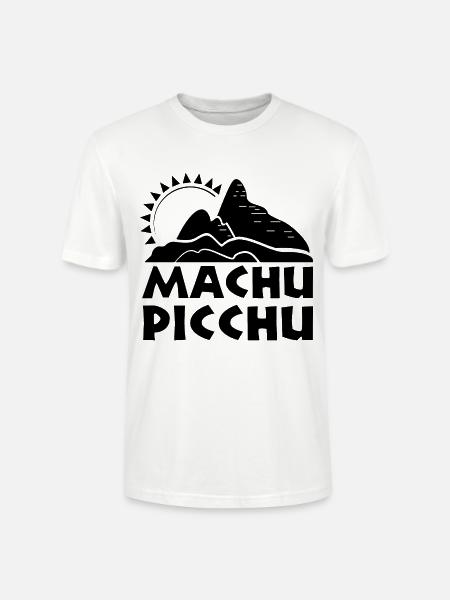Machu Picchu Sonne - Stanley/Stella Unisex Bio-T-Shirt CRAFTER - Weiß