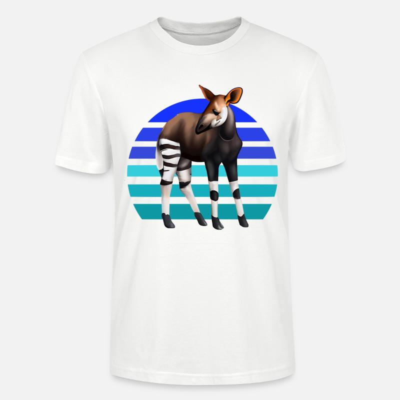Süßes Okapi - Stanley/Stella Unisex Bio-T-Shirt CRAFTER - Weiß