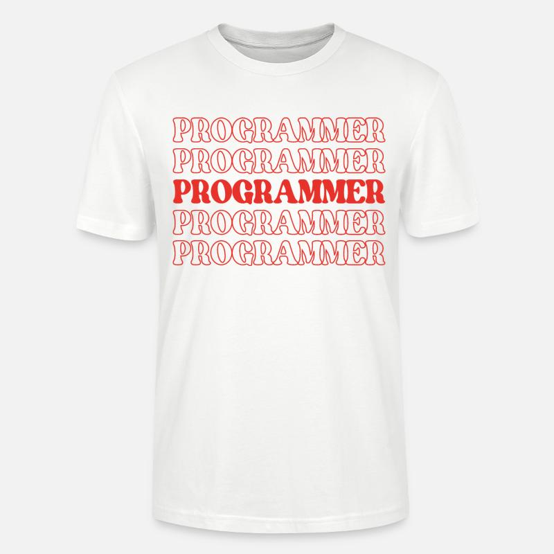 Programmierer, Programmierer, Entwickler, Programmierer, Software-Ingenieur - Stanley/Stella Unisex Bio-T-Shirt CRAFTER - Weiß