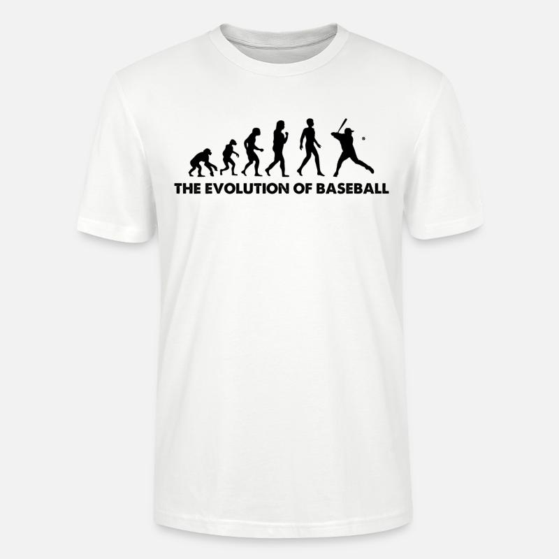L’évolution du baseball - T-shirt bio CRAFTER Stanley Stella Unisexe - blanc