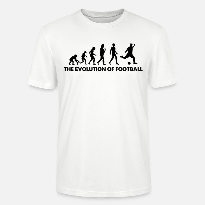 L’évolution du football - T-shirt bio CRAFTER Stanley Stella Unisexe - blanc