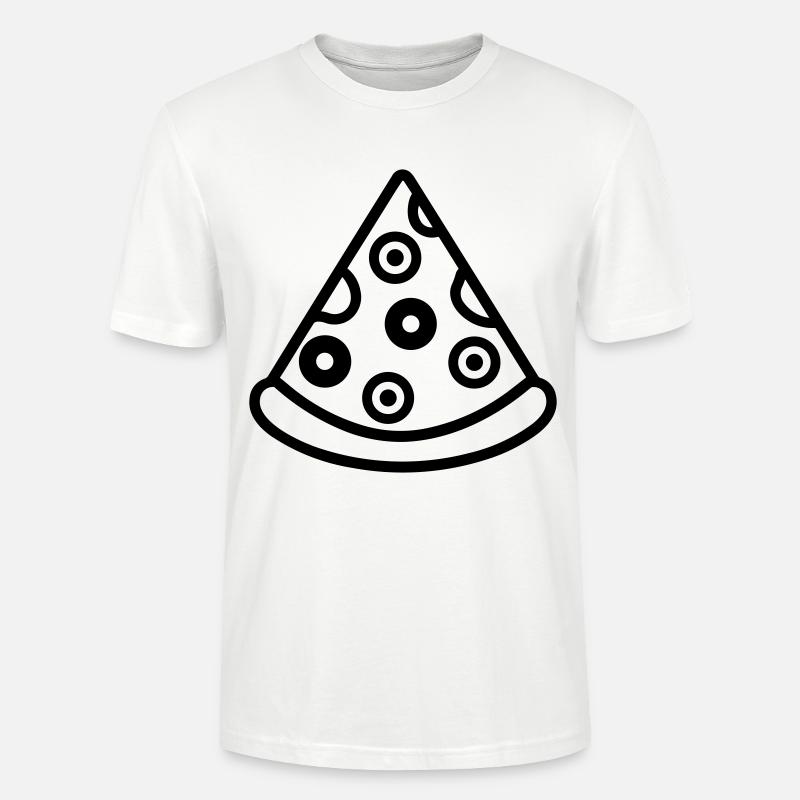Pizzastück - Stanley/Stella Unisex Bio-T-Shirt CRAFTER - Weiß