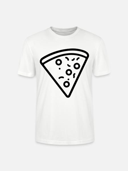 Pizza slice - Stanley/Stella CRAFTER Unisex Organic T-Shirt - white