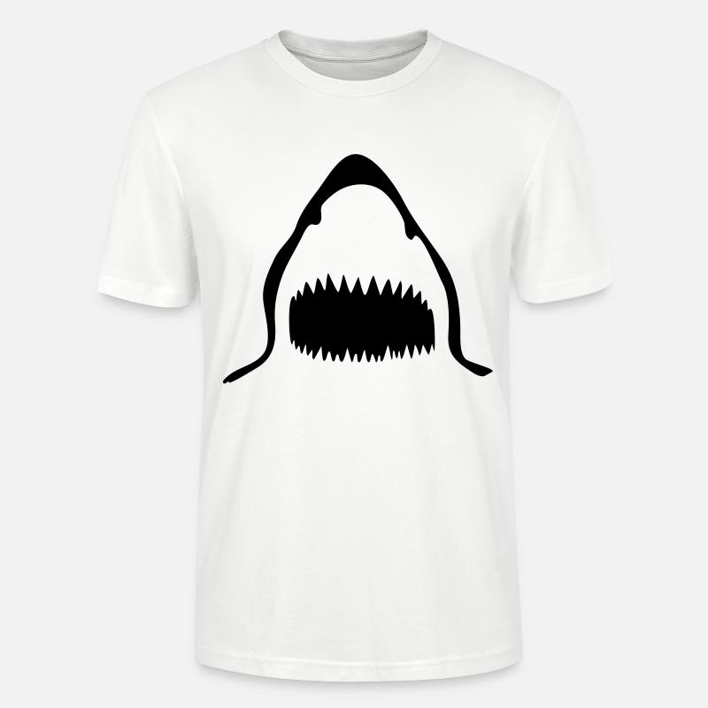 requin sharkdesign - T-shirt bio CRAFTER Stanley Stella Unisexe - blanc