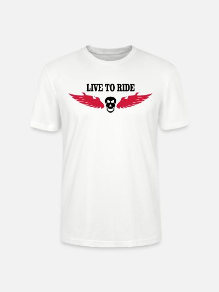 biker - Stanley/Stella CRAFTER Unisex Organic T-Shirt - white