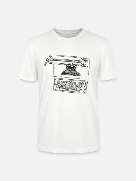 Schreibmaschine - Stanley/Stella Unisex Bio-T-Shirt CRAFTER - Weiß