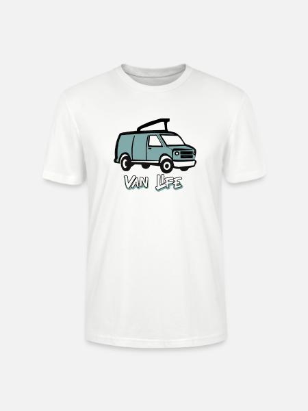 VAN LIFE VANLIFER NOMADS - Stanley/Stella CRAFTER Unisex Organic T-Shirt - white
