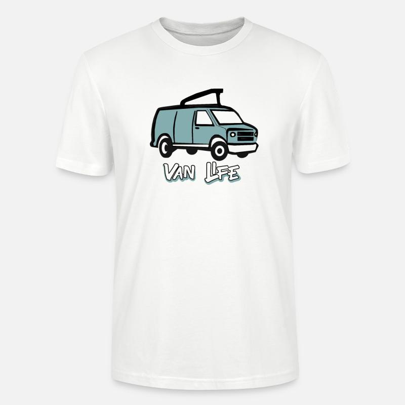 VAN LIFE VANLIFER NOMADS - Stanley/Stella Unisex Bio-T-Shirt CRAFTER - Weiß