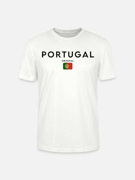Flagge Portugals - Stanley/Stella Unisex Bio-T-Shirt CRAFTER - Weiß