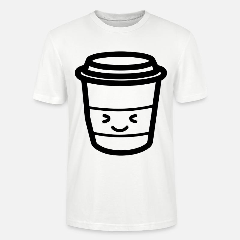 Mug de café - T-shirt bio CRAFTER Stanley Stella Unisexe - blanc