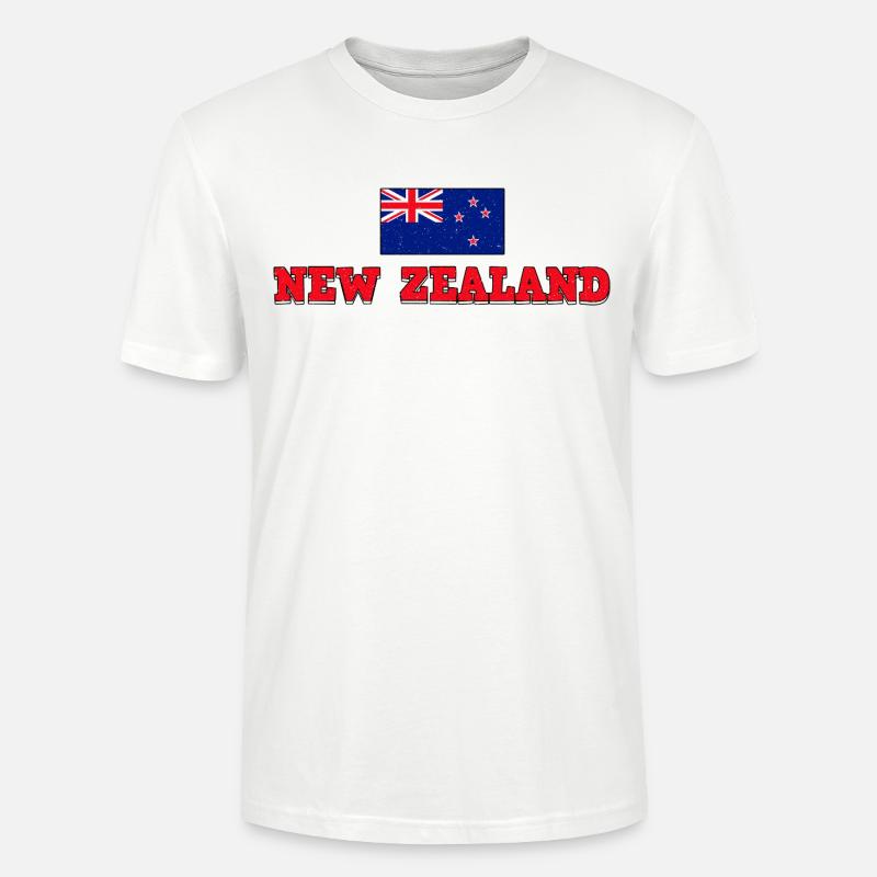 Neuseeland, Neuseeland, Neuseeländer - Stanley/Stella Unisex Bio-T-Shirt CRAFTER - Weiß
