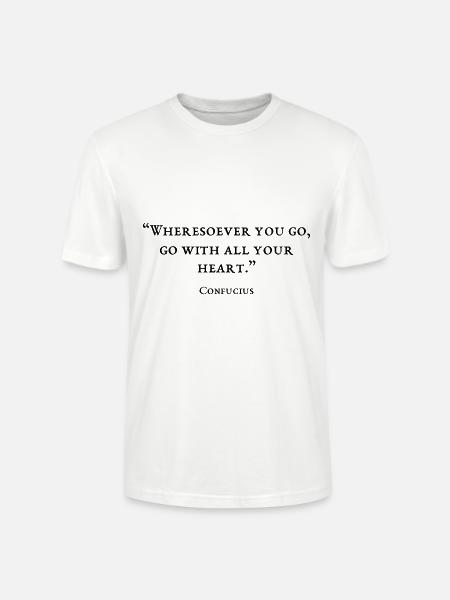 Zitat des Philosophen - Stanley/Stella Unisex Bio-T-Shirt CRAFTER - Weiß