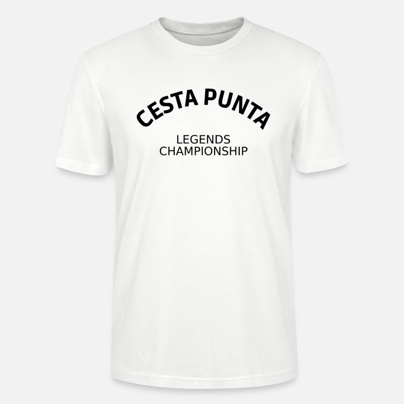 CESTA PUNTA LEGENDS CHAMPIONSHIP - PELOTE BASQUE - T-shirt bio CRAFTER Stanley Stella Unisexe - blanc