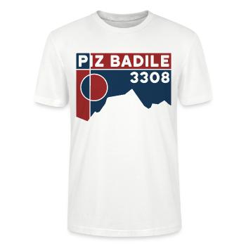 Guide de montagne Piz Badile Normal Path North Face Climbing - T-shirt bio CRAFTER Stanley Stella Unisexe - blanc - Devant - Alina (178cm) & Michal (187cm)