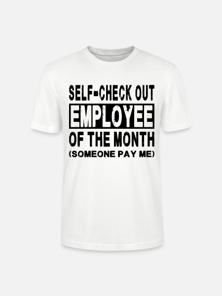 Self-Check-Out - Mitarbeiter des Monats - Stanley/Stella Unisex Bio-T-Shirt CRAFTER - Weiß