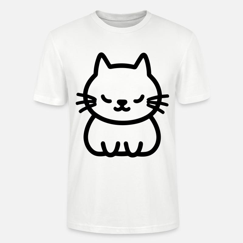 chat - T-shirt bio CRAFTER Stanley Stella Unisexe - blanc