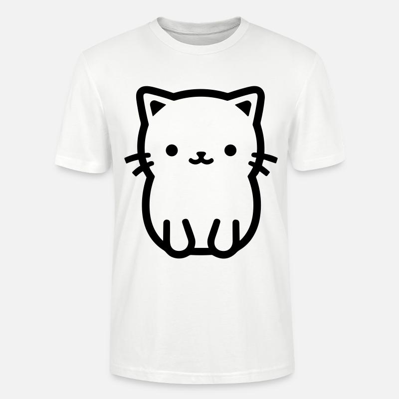 Katze - Stanley/Stella Unisex Bio-T-Shirt CRAFTER - Weiß