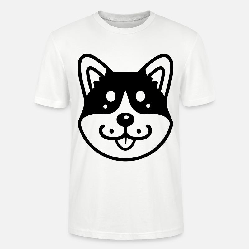 Hund - Stanley/Stella Unisex Bio-T-Shirt CRAFTER - Weiß