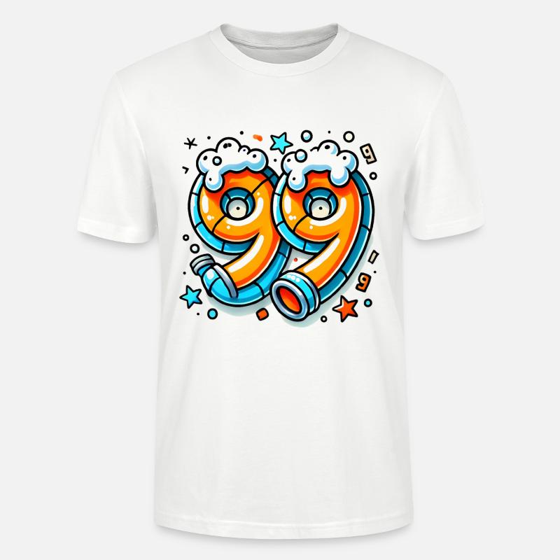 99 Probleme Graffiti Bier Design - Stanley/Stella Unisex Bio-T-Shirt CRAFTER - Weiß