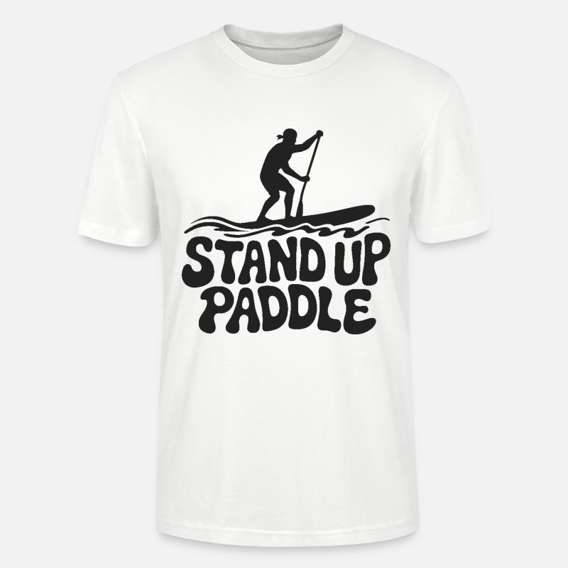 SUP Stand Up Paddle - Stanley/Stella Unisex Bio-T-Shirt CRAFTER - Weiß