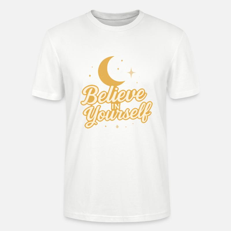 Croyez en vous-même, conception céleste - T-shirt bio CRAFTER Stanley Stella Unisexe - blanc