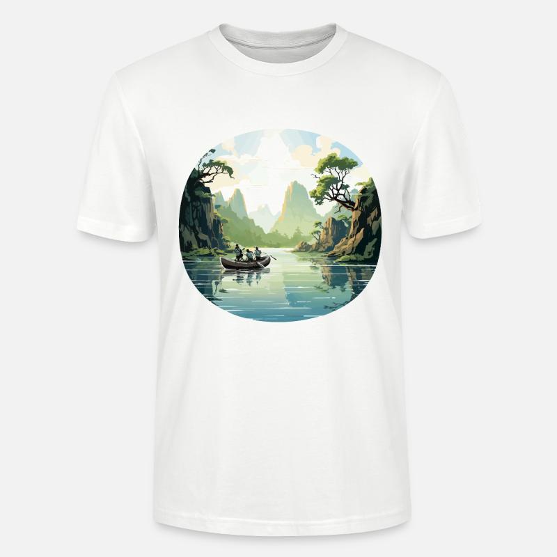 Die Flusswanderer - Stanley/Stella Unisex Bio-T-Shirt CRAFTER - Weiß