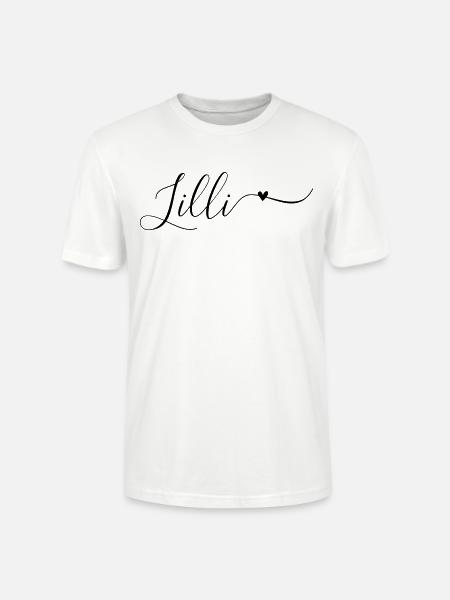 Lilli Name Vorname Dekorativ - Stanley/Stella Unisex Bio-T-Shirt CRAFTER - Weiß