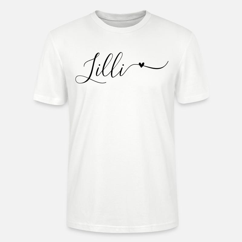 Lilli Name Vorname Dekorativ - Stanley/Stella Unisex Bio-T-Shirt CRAFTER - Weiß