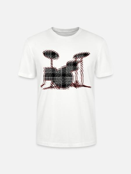 Drums - Stanley/Stella CRAFTER Unisex Organic T-Shirt - white