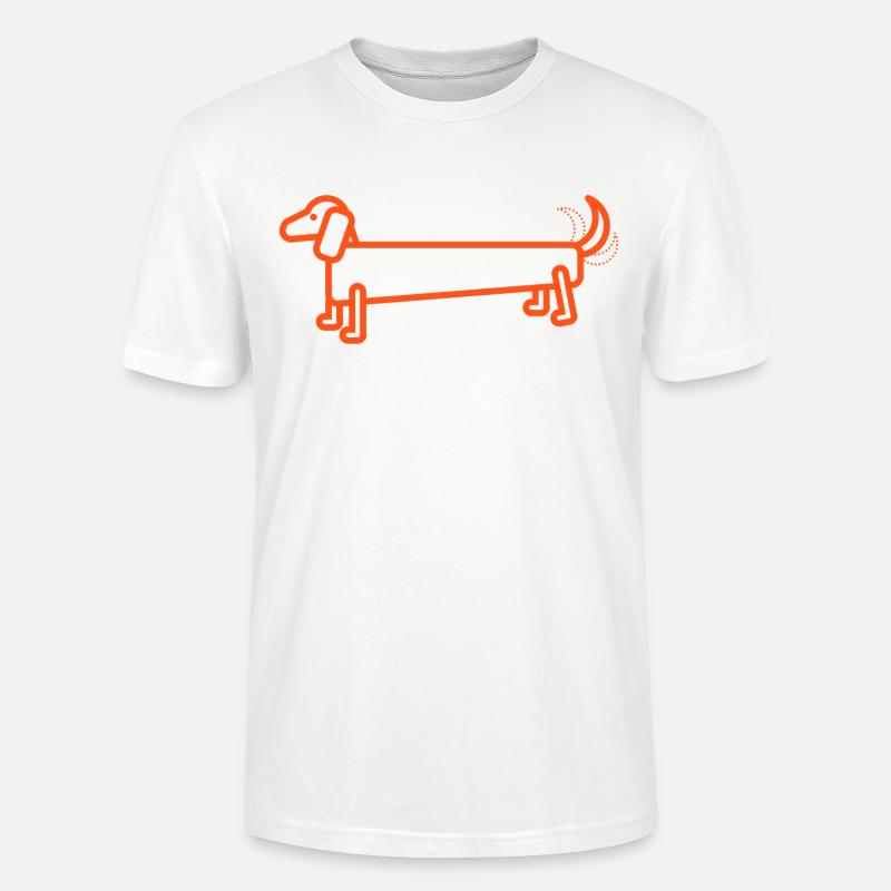 Dackel - Stanley/Stella Unisex Bio-T-Shirt CRAFTER - Weiß