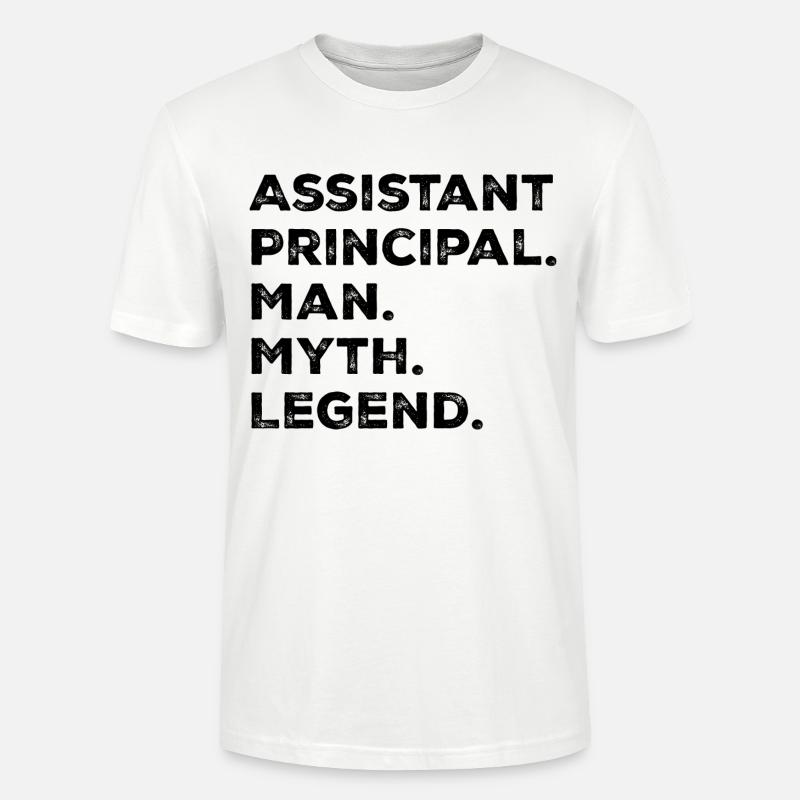 Leitender Assistent Mann Mythos Legende - Stanley/Stella Unisex Bio-T-Shirt CRAFTER - Weiß