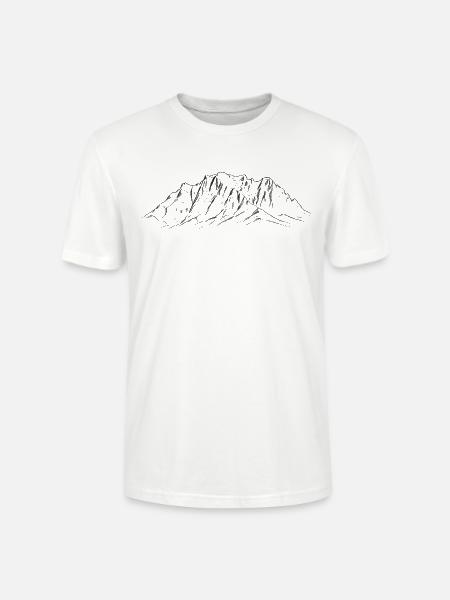 Zugspitze - höchster Berg Deutschland - Stanley/Stella Unisex Bio-T-Shirt CRAFTER - Weiß