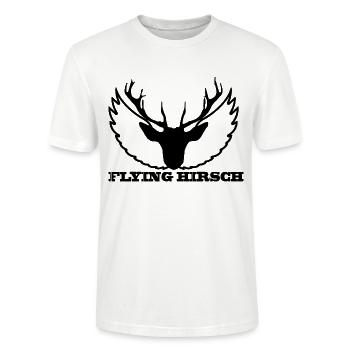 THE FLYING HOG - Stanley/Stella CRAFTER Unisex Organic T-Shirt - white - Front - Alina (178cm) & Michal (187cm)