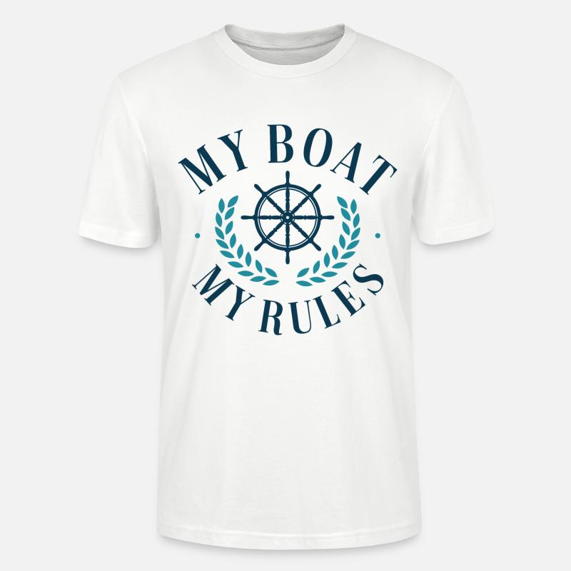 Mon bateau Mes règles - T-shirt bio CRAFTER Stanley Stella Unisexe - blanc