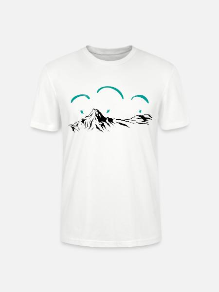 Paragliding Paragliding Paraglider Paraglider - Stanley/Stella CRAFTER Unisex Organic T-Shirt - white