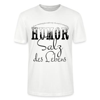 Humour Sel de Vie - T-shirt bio CRAFTER Stanley Stella Unisexe - blanc - Devant - Alina (178cm) & Michal (187cm)