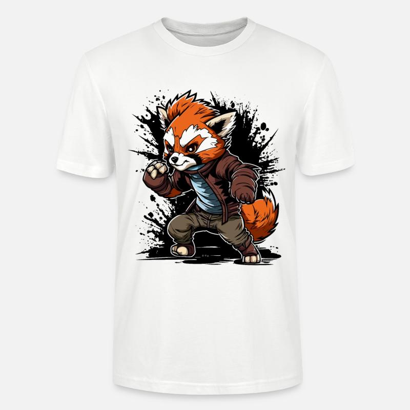 Panda Pursuits - T-shirt bio CRAFTER Stanley Stella Unisexe - blanc